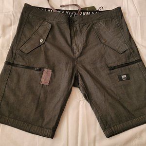 G-Star RAW Nubes Bermuda Cargo Line Twill Shorts, GS Gray Size 38, NEW with TAGS